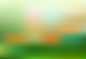 Light Green vector blurred shine abstract template.