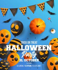 Halloween Party Poster design 