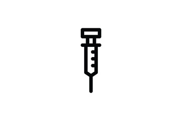 Medical Outline Icon - Injection