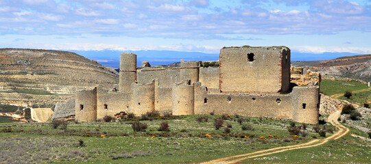 Medieval Spanish castle in Caracena, Soria