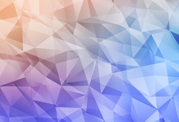 Light Blue, Yellow vector gradient triangles template.