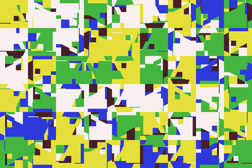 Colorful Geometric Vector Pattern Design