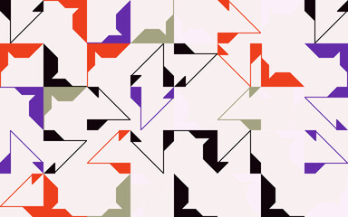 Colorful Geometric Vector Pattern Design