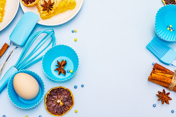 Baking supplies, fresh honey, fragrant spices and dry fruits