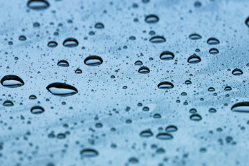 A Beautiful drops on glass background