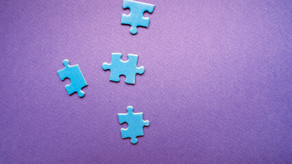 abstract blue puzzle background