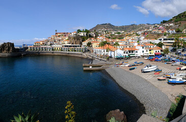 Naklejka na ściany i meble Camara De Lobos harbour, Madeira, Portugal