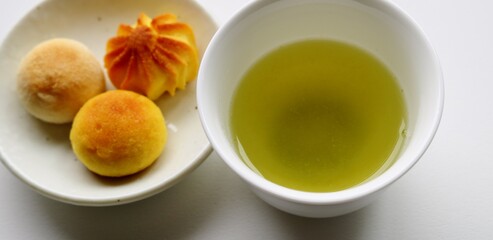 日本茶と和菓子　憩いの時