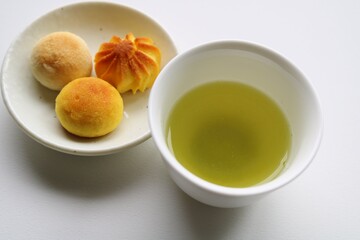 日本茶と和菓子　憩いの時