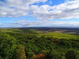 Europe, France, Great East, Alsace, High Rhine department, view of the Alsace plain