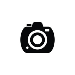 Camera icon vector isolated on white, logo sign and symbol.
