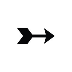 Arrow icon vector isolated on white, logo sign and symbol.