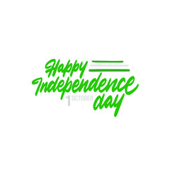 Happy independence day of Nigeria banner design. vector illustration for greeting cards, posters, invitations, brochures