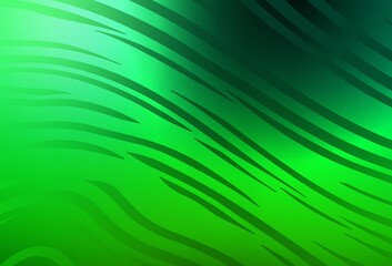 Dark Green vector colorful blur background.