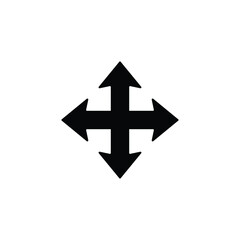 Arrow icon vector isolated on white, logo sign and symbol.