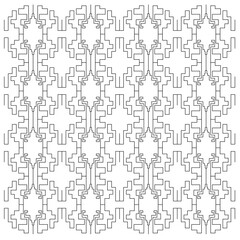 Luxury design aztecs pattern, black white
