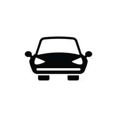 Car icon vector isolated on white, logo sign and symbol.