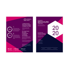 Business flyer template Free Vector. design brochure. design vector. design business