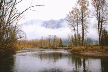 Fototapeta na wymiar North Fork Snoqualmie River, Washington state