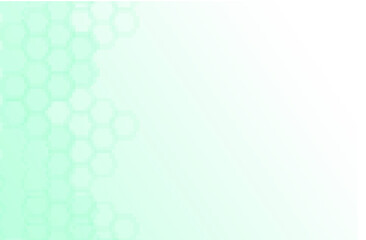 Green color of abstract healthy and medical background. Technology and science wallpaper template with hexagonal shape. Soft blue color medical banner. Modern template with space for text.
