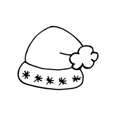 Doodle winter hats. Image for web, print, holiday posters and cards.