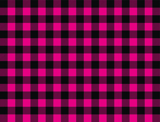 seamless vector gingham pink check pattern
