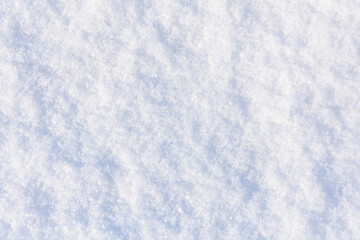 Obraz premium Texture of the white fluffy snow for background