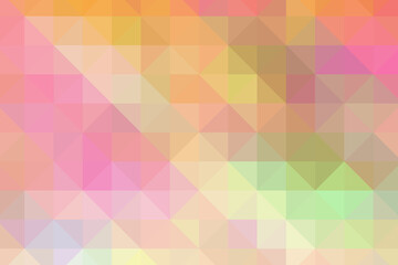 Fototapeta premium Triangular pixelation. Multi-colored pixel background. The texture consisting of multi-colored triangles.