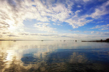 Fototapeta premium Le Pouliguen coast in Loire Atlantique coast 