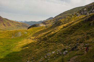 Summer mountain landscape near Aguas Tuertas and Ibon De Estanes, Pyrenees, Spain