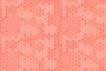 hexagons on a red background. abstract magenta background. honeycomb on scarlet