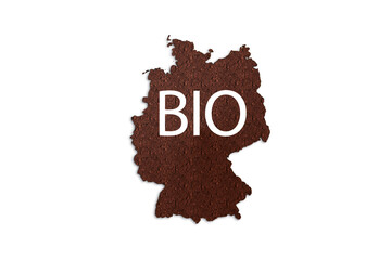 Deutschland Karte mit dem Schlagwort BIO