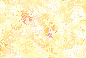 Light Orange vector pattern with random forms.