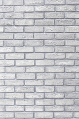 White grunge brick wall texture for background