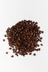coffee beans on white background