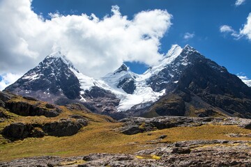 Fototapeta premium Ausangate Andes mountains in Peru