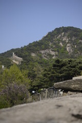 Fototapeta na wymiar Walls and Bukaksan 북악산
