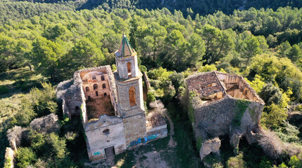 Fototapeta na wymiar Marmellar - Iglesia de Sant Miquel