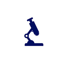 Microscope symbol logo design template