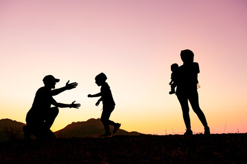 Fototapeta premium Harmonious, happy, joyful and positive family picture