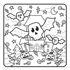 Halloween Coloring Page for Kids

