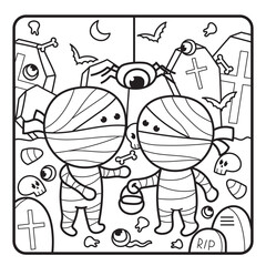 Halloween Coloring Page for Kids
