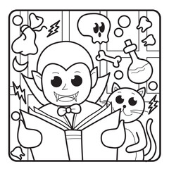 Halloween Coloring Page for Kids
