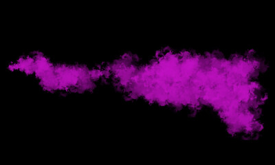 Colored smoke on a black background, easy to use material