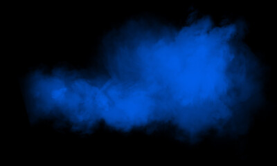 Colored smoke on a black background, easy to use material