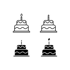 Birthday cake icon