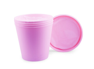 Tub Food Plastic Container For Dessert, Yogurt, Ice Cream, Sour Sream Or Snack