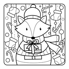 Christmas Coloring Page for Kids