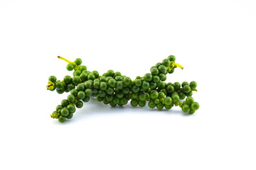 green pepper seed isolated on white 