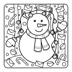 Christmas Coloring Page for Kids
